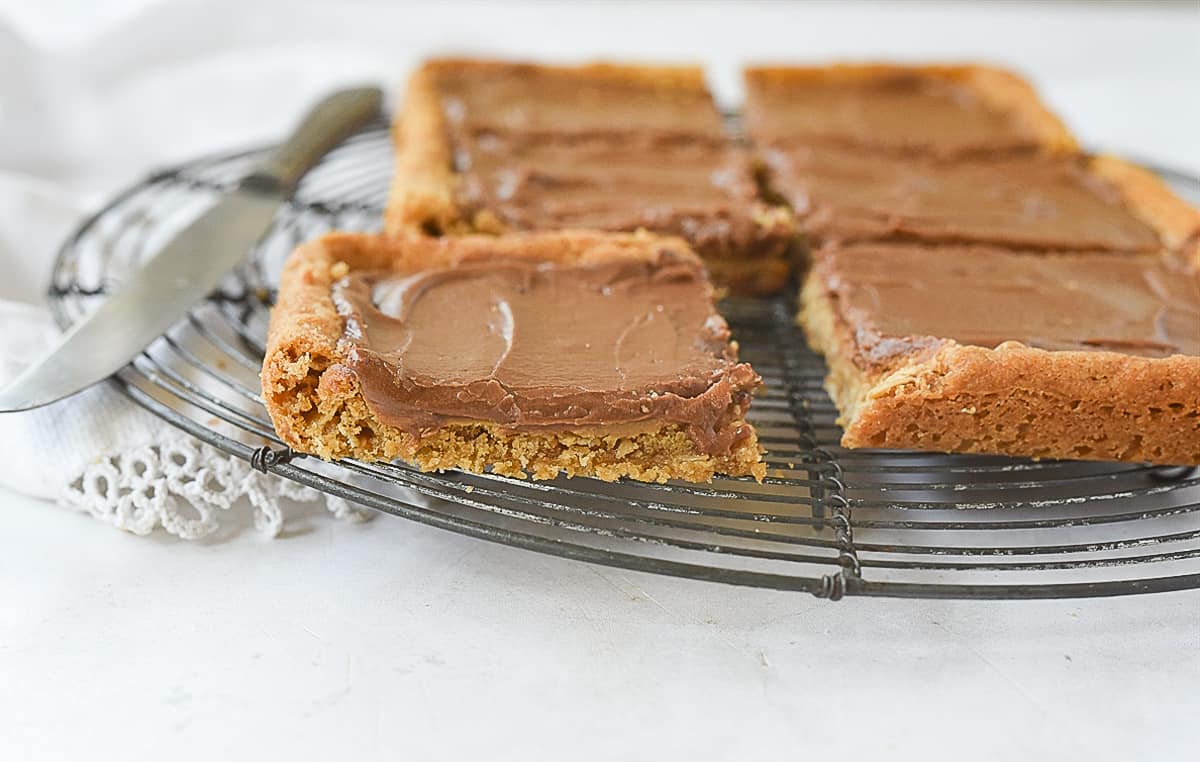 Small Batch Lunch Lady Peanut Butter Bars: Nostalgic Treat